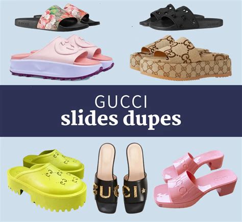 gucci leather slides dupes|affordable gucci slides.